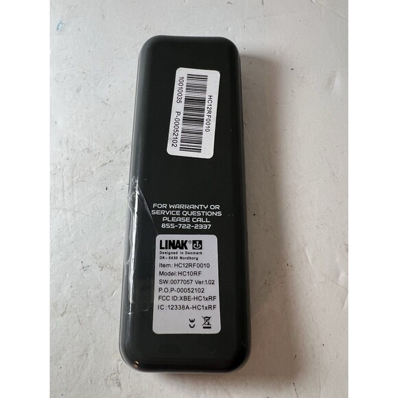 LINAK HC12RF0010 Remote Used for Beautyrest Renew Powerbase TESTED WORKS - Picture 2 of 3